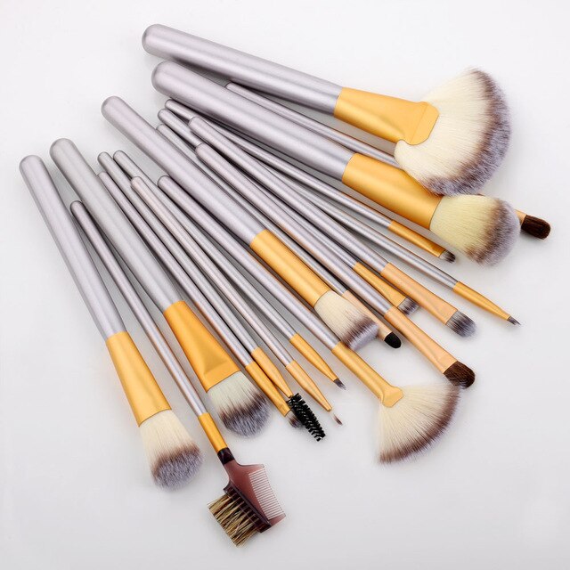 Wood Handle Professional Make Up Brushes Set