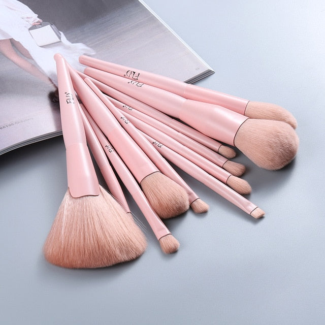 Pink Super Soft Make Up Brushes Set