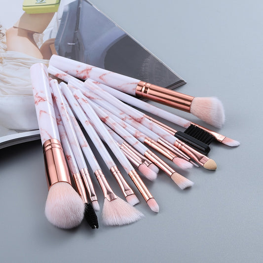 Powder - Foundation Makeup Brush Kit / 15 Pcs