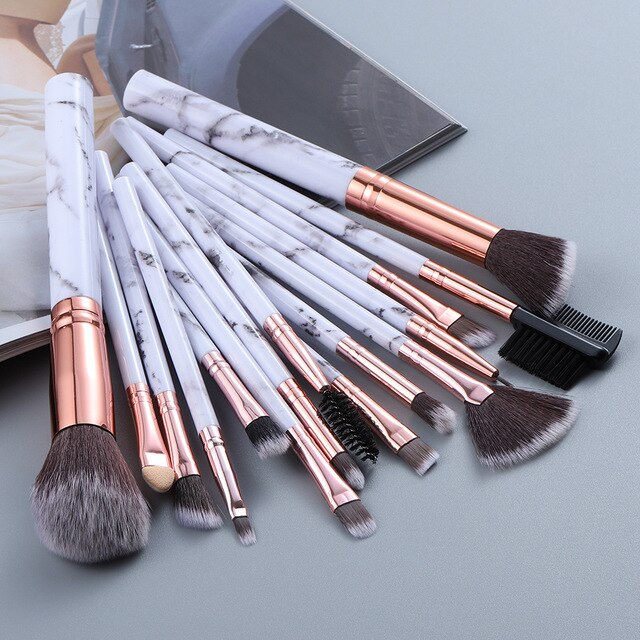 Powder - Foundation Makeup Brush Kit / 15 Pcs