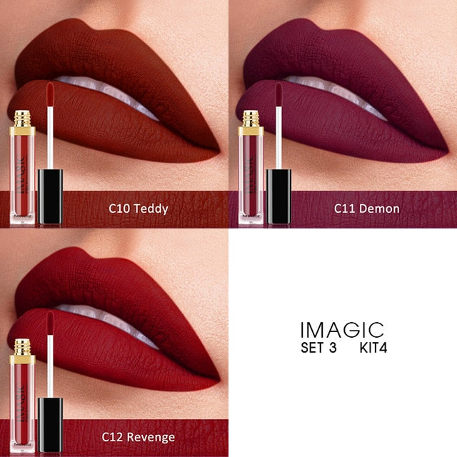 Waterproof Long Lasting Lipstick 3pcs