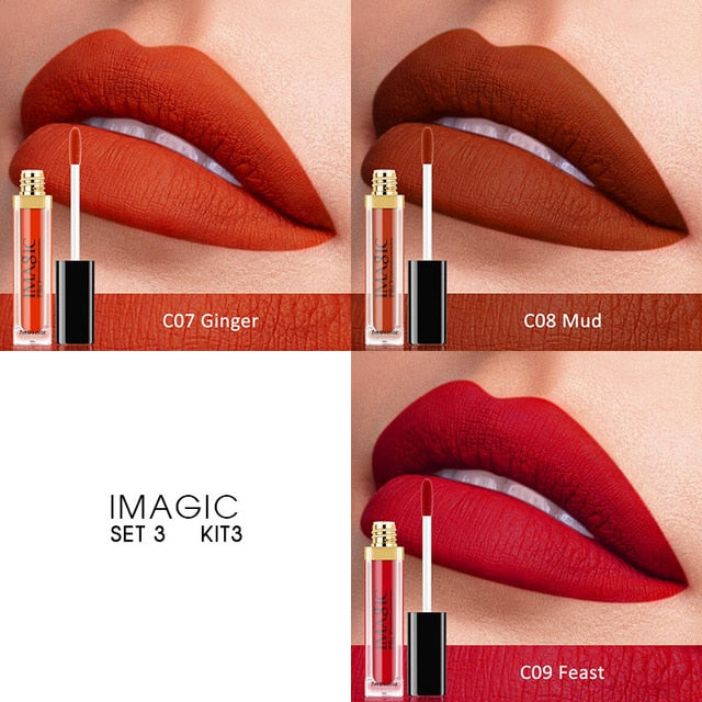 Waterproof Long Lasting Lipstick 3pcs