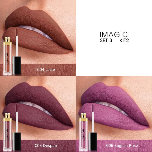 Waterproof Long Lasting Lipstick 3pcs