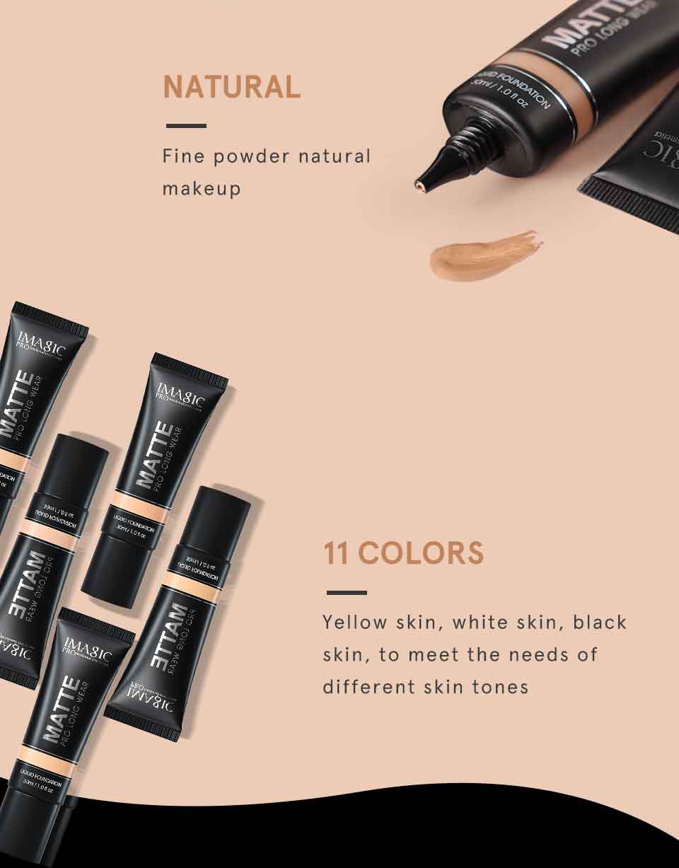 New 11-Color Liquid Foundation