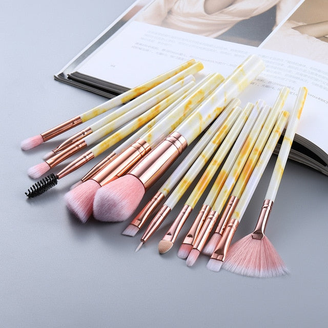 Makeup Brushes Set - 5/15 Pcs