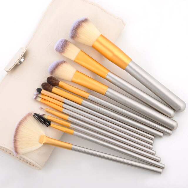 Wood Handle Professional Make Up Brushes Set