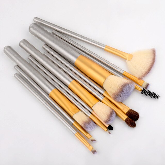 Wood Handle Professional Make Up Brushes Set