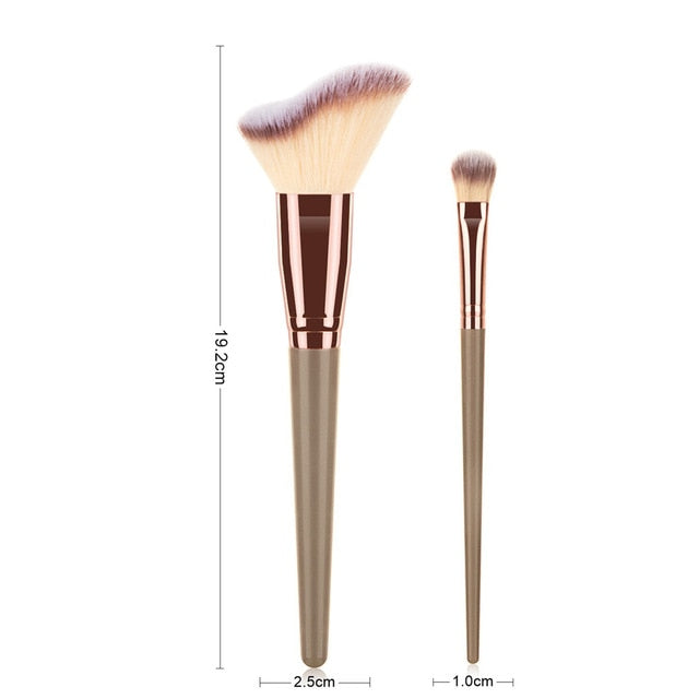 Coffee Make Up Brushes Set