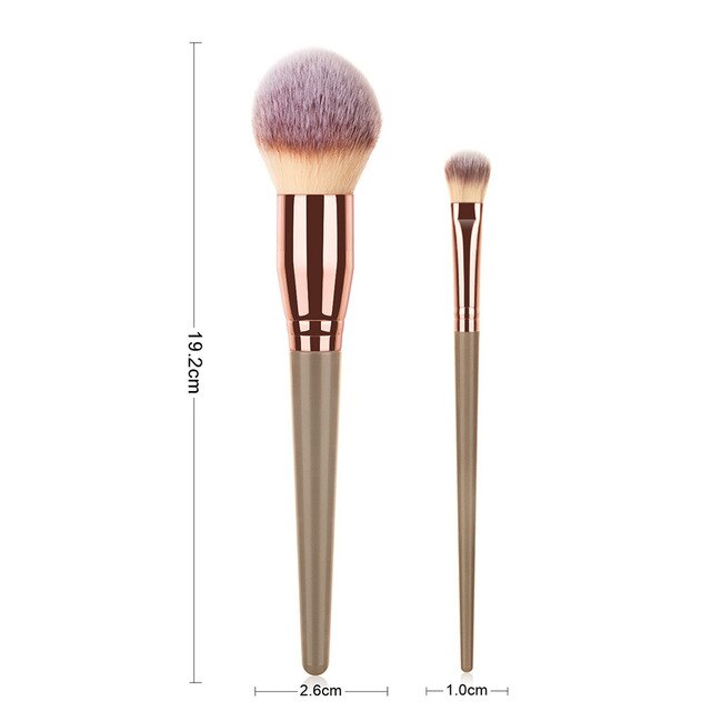 Coffee Make Up Brushes Set