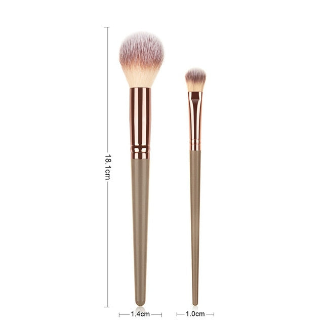 Coffee Make Up Brushes Set