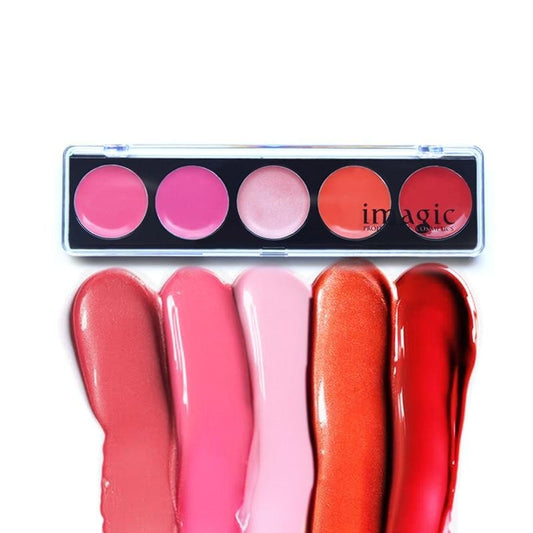 Long Lasting Waterproof 5-Color Lipstick Palette