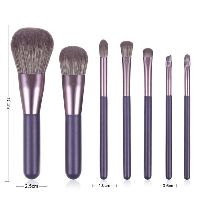 Professional Wood Handle Makeup Brushes Set