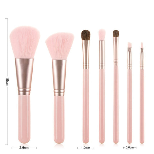 Professional Wood Handle Makeup Brushes Set