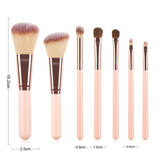 Professional Wood Handle Makeup Brushes Set